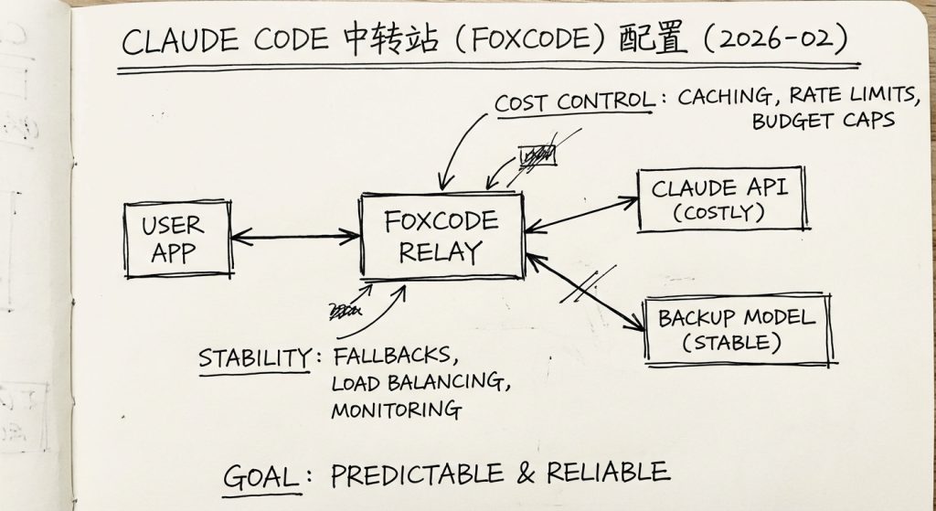 Claude Code 中转站（FoxCode）怎么配置：把成本和稳定性变得可控