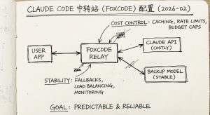 Claude Code 中转站（FoxCode）怎么配置：把成本和稳定性变得可控