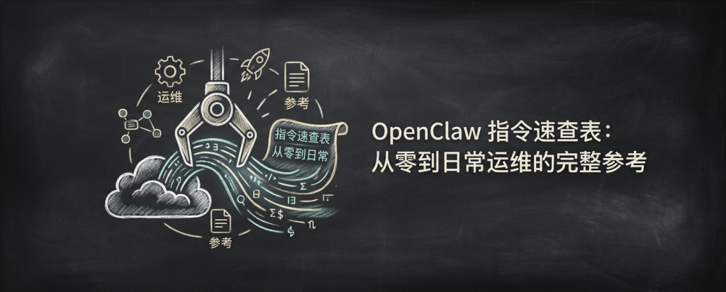 OpenClaw 指令速查表：从零到日常运维的完整参考