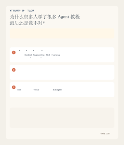 为什么很多人学了很多 Agent 教程，最后还是做不对