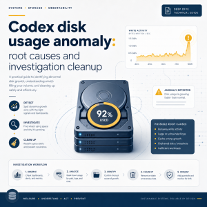 Codex 磁盘占用异常: 失控写盘的根因与排查清理