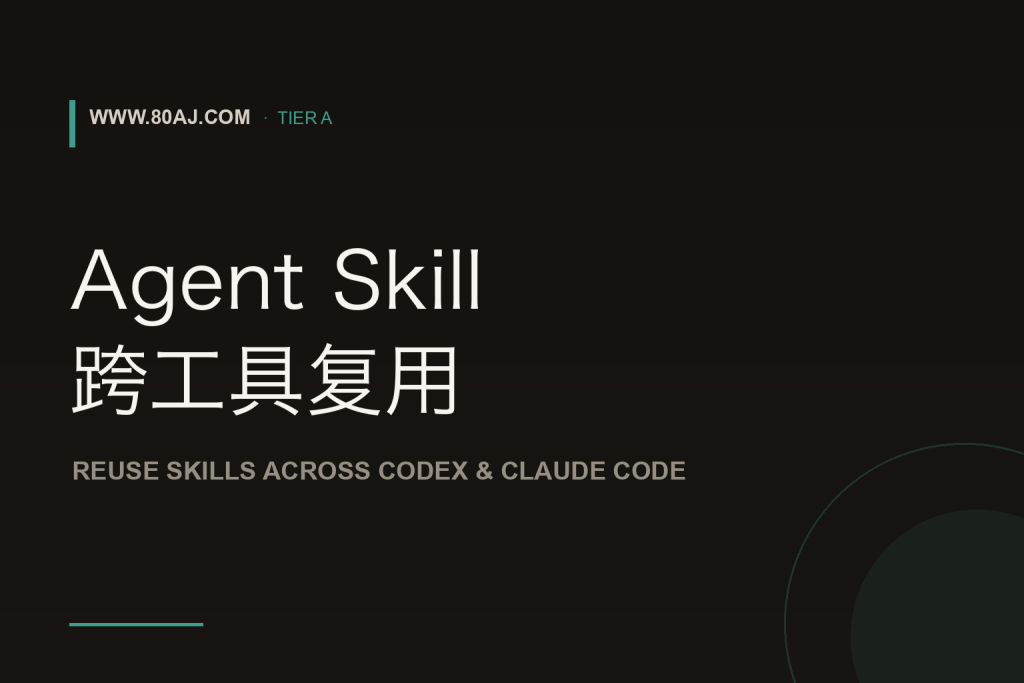 Agent Skill 跨工具复用: 目录结构、版本管理与团队共享 封面