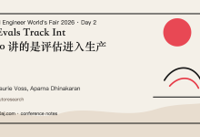 Evals Track Intro 讲的是评估进入生产-80aj