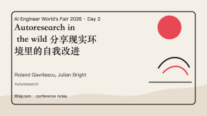 Autoresearch in the wild 分享现实环境里的自我改进