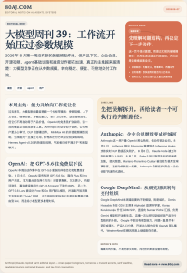 大模型周刊 39：工作流开始压过参数规模