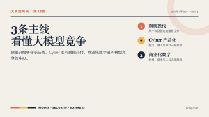 大模型周刊：3条主线看懂旗舰换代与商业化